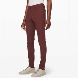 Lululemon Athletica Men's Slim Fit Maroon/Burgundy Pants